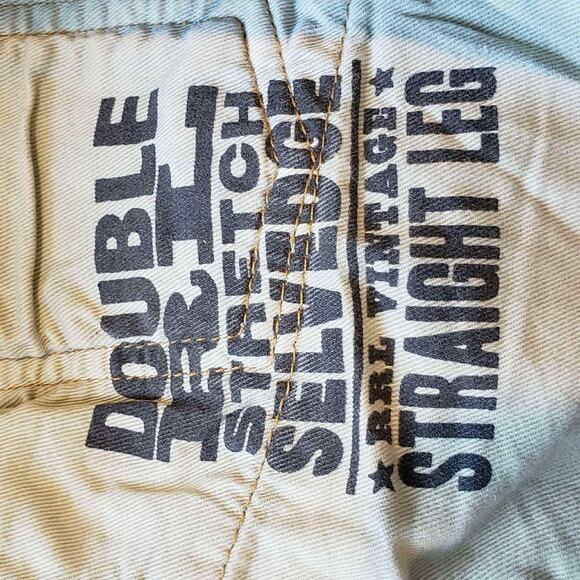 RRL Ralph Lauren Double RL Vintage Distressed Straight Leg Jeans USA 30X31 - Picture 12 of 16